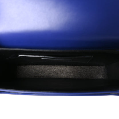 Saint Laurent Box Calfskin Monogram Medium Solferino Satchel Blue 5 of 9