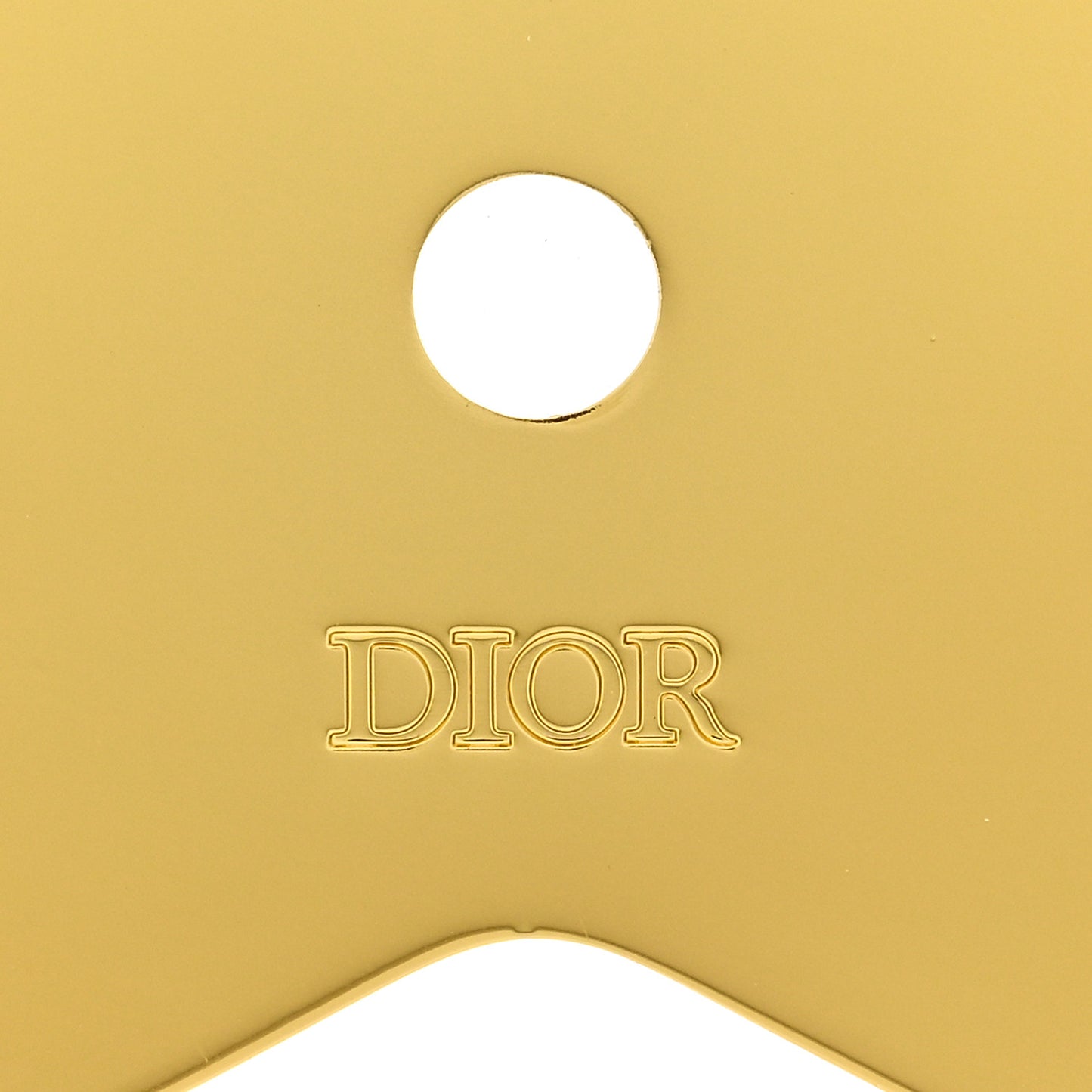 Calfskin Miss Dior Idol Barrette Pale Gold