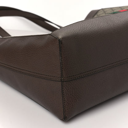 Gucci GG Supreme Monogram Web Ophidia Tote Brown 8 of 11