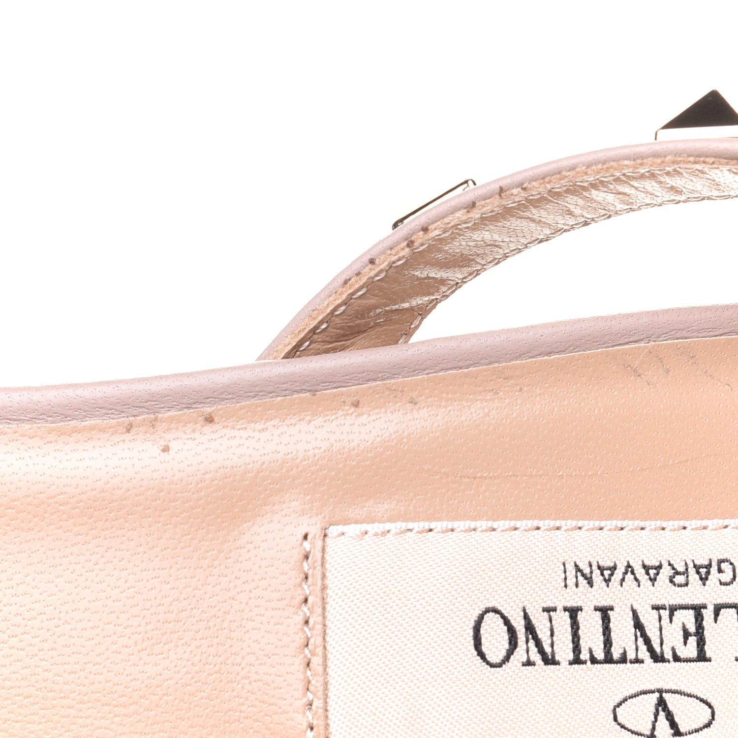 Valentino Garavani Patent Rockstud Half D'Orsay Slingback 50mm Pumps 39 Poudre 11 of 14