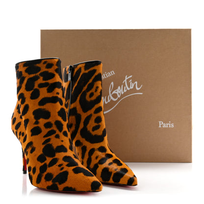 Christian Louboutin Pony Hair Leopard Print So Kate Booty 85 Ankle Boots 36 13 of 13