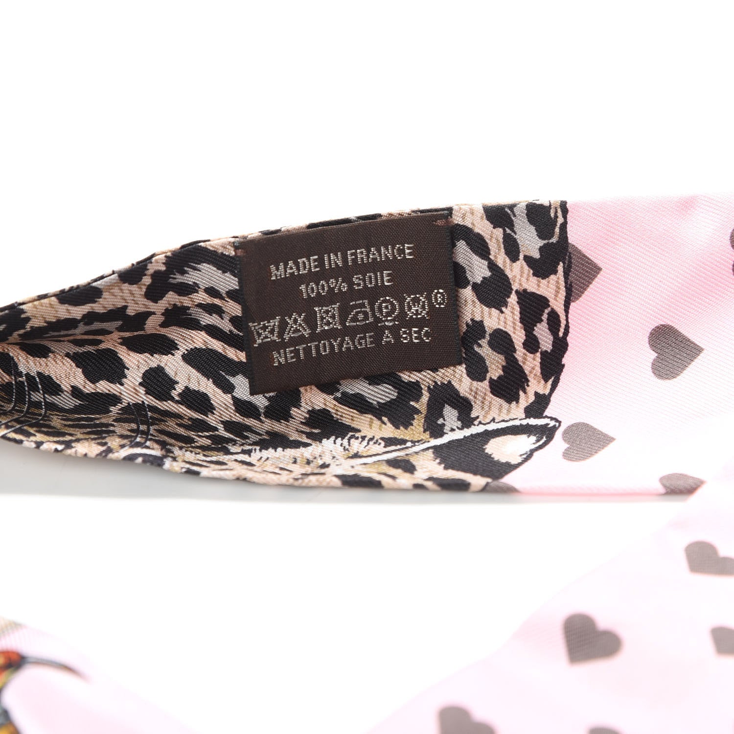 Hermes Silk Jungle Love Love Twilly Rose Pale Etoupe 2 of 5