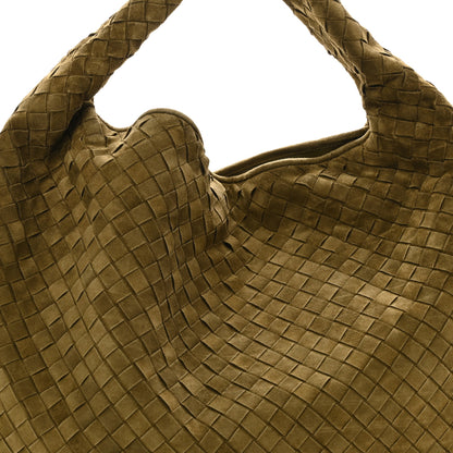 Bottega Veneta Suede Intrecciato Large Hop Mud 8 of 10