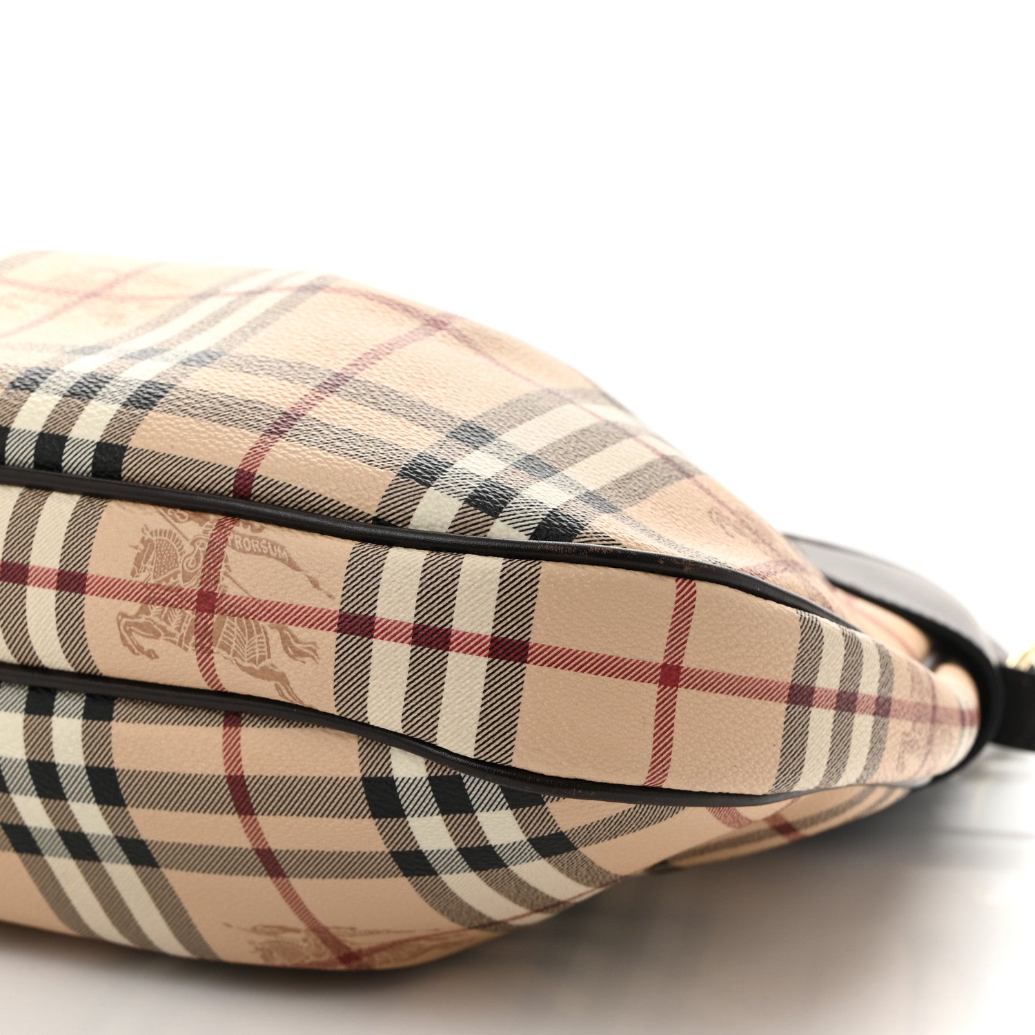 Burberry Haymarket Check Small Brooklyn Hobo Brown 9 of 11