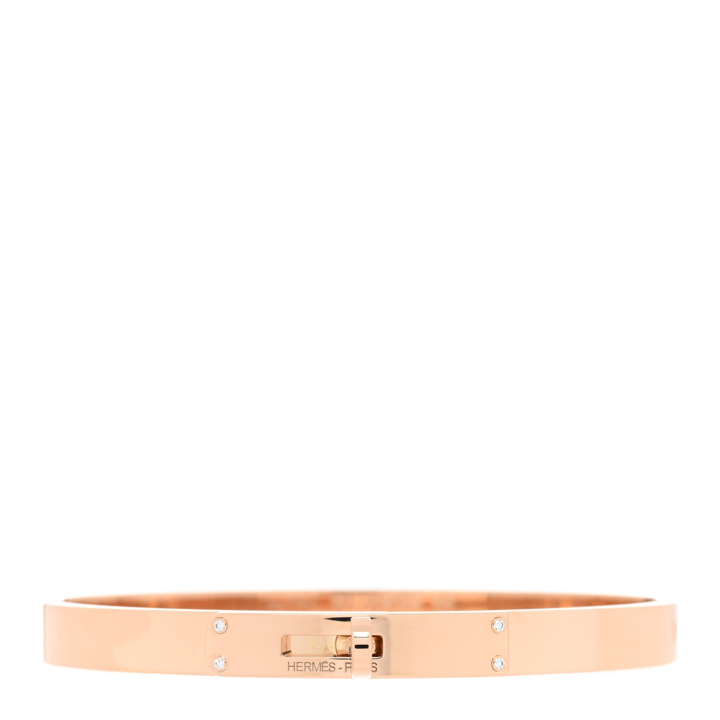 18K Rose Gold Diamond PM Kelly Bracelet XS