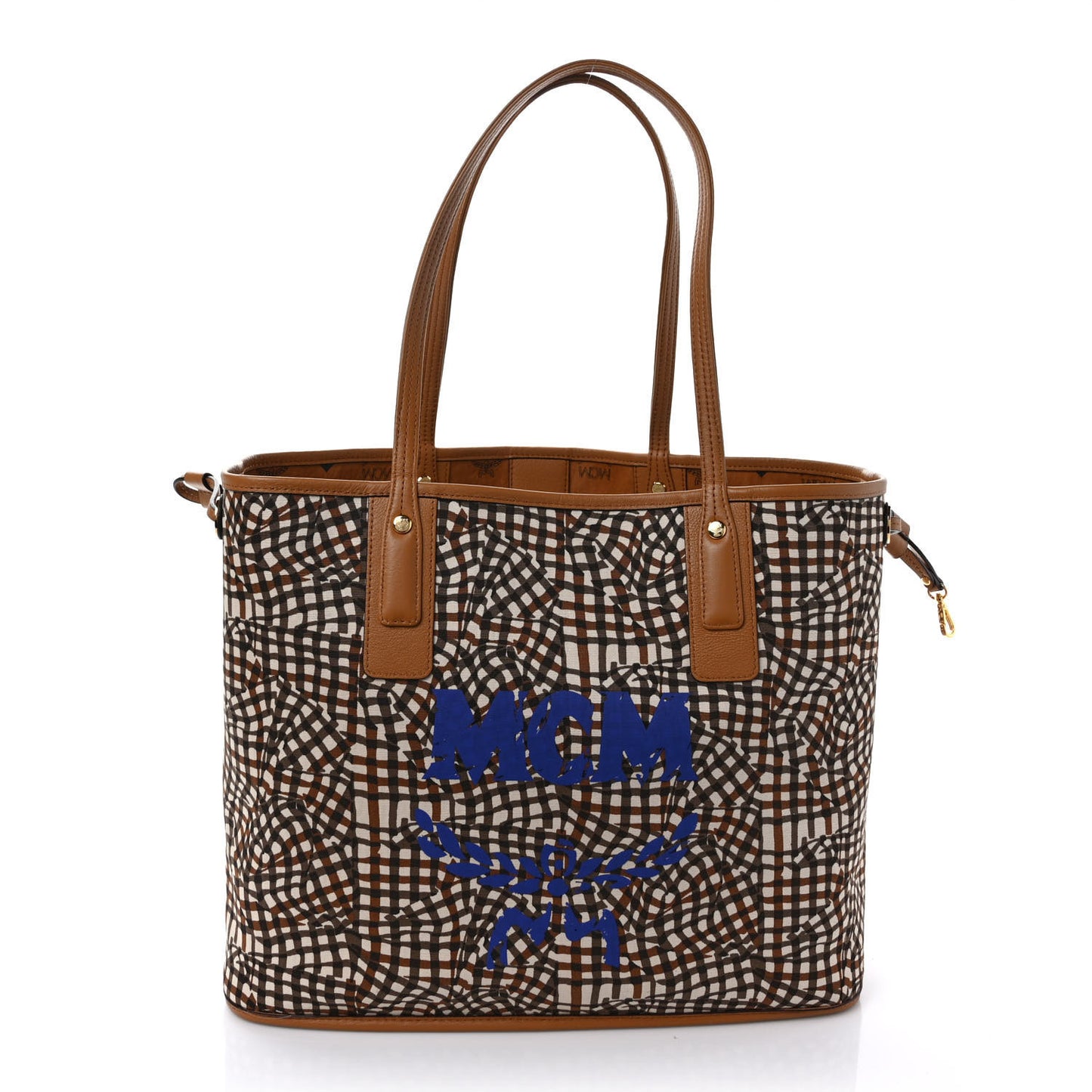 Visetos Medium Liz Reversible Shopper Tote Cognac