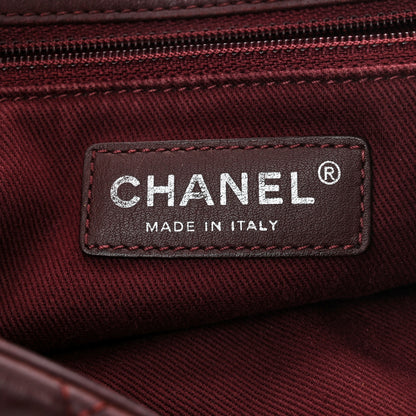 Chanel Calfskin In The Mix Jumbo Flap Burgundy 6 of 10