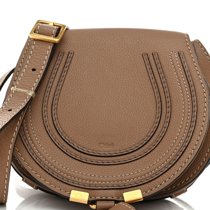 Chloe Calfskin Mini Marcie Round Crossbody Bag Nut 9 of 11