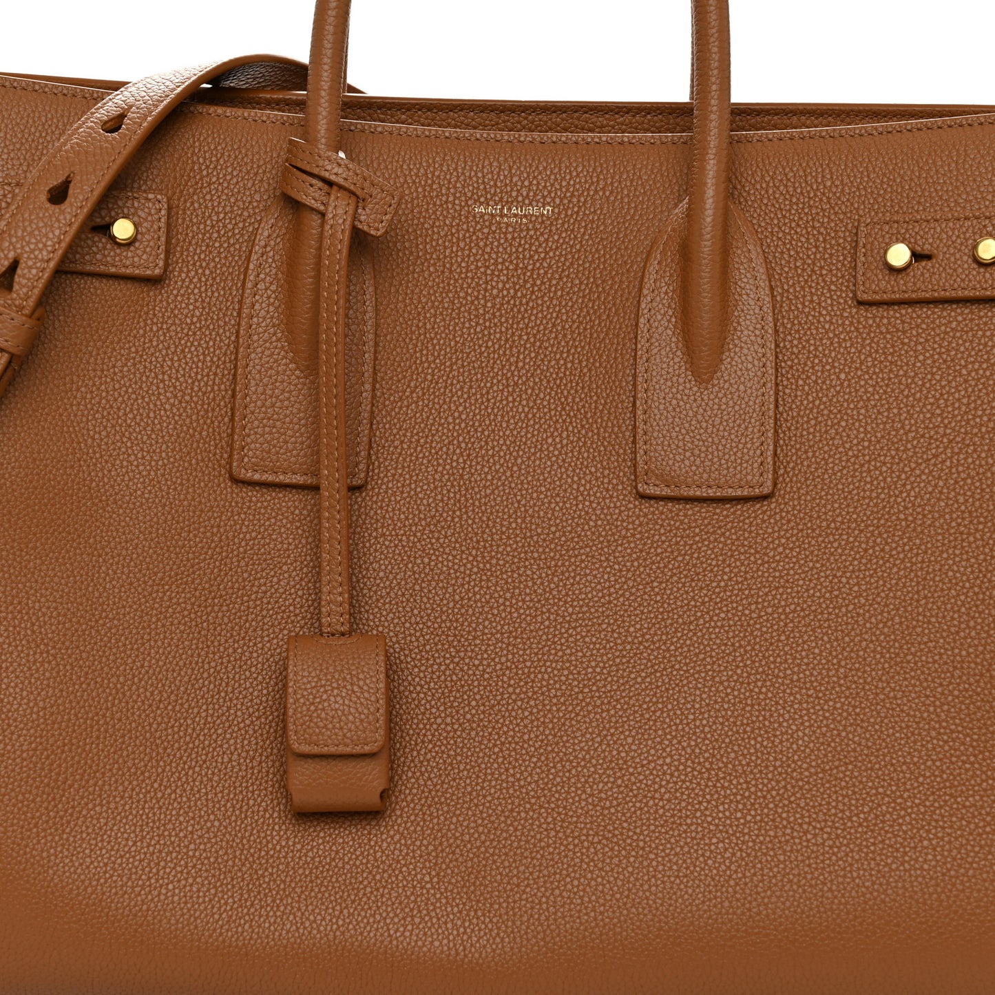 Grained Calfskin Large Supple Sac De Jour Cinnamon
