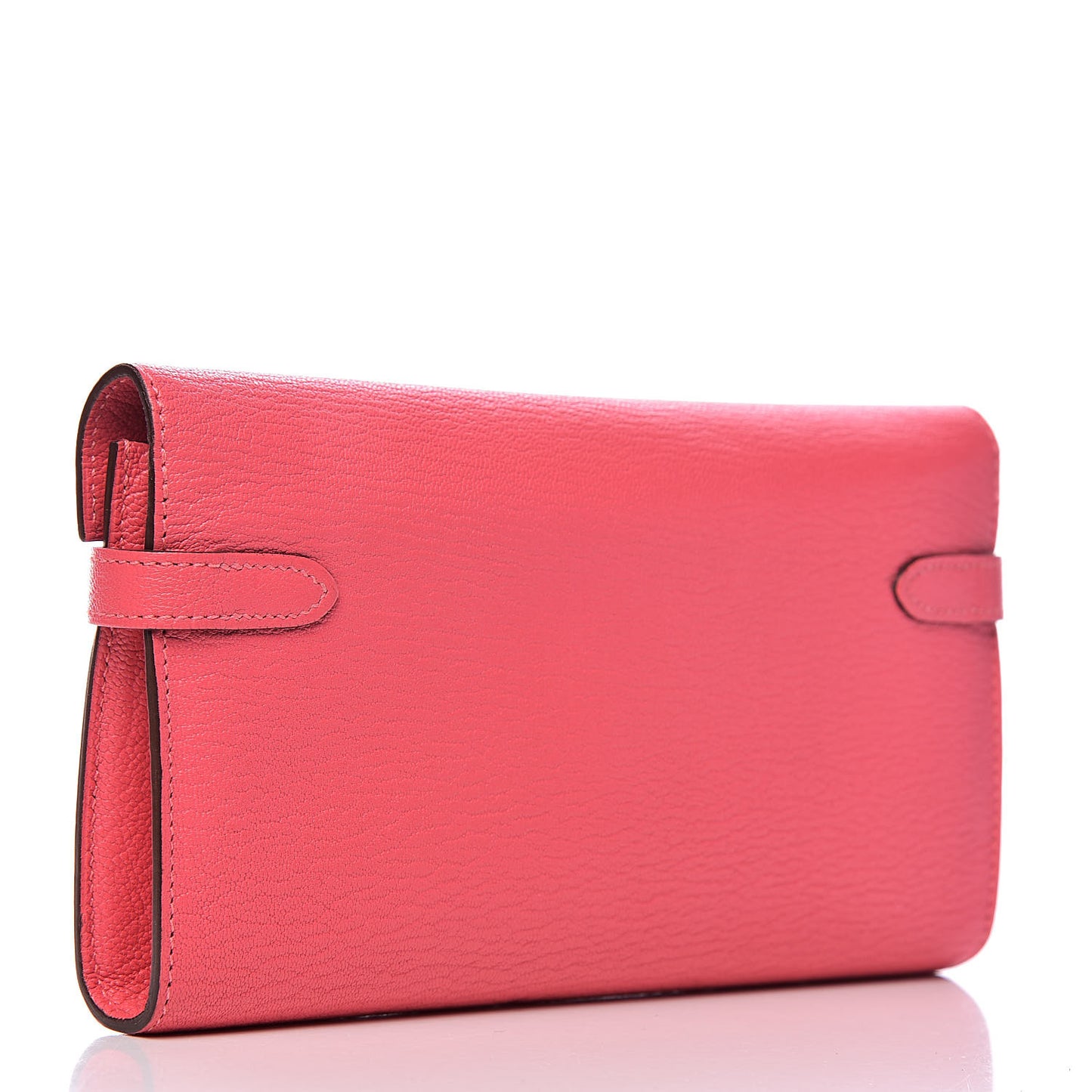 Chevre Mysore Kelly Longue Wallet Rose Lipstick
