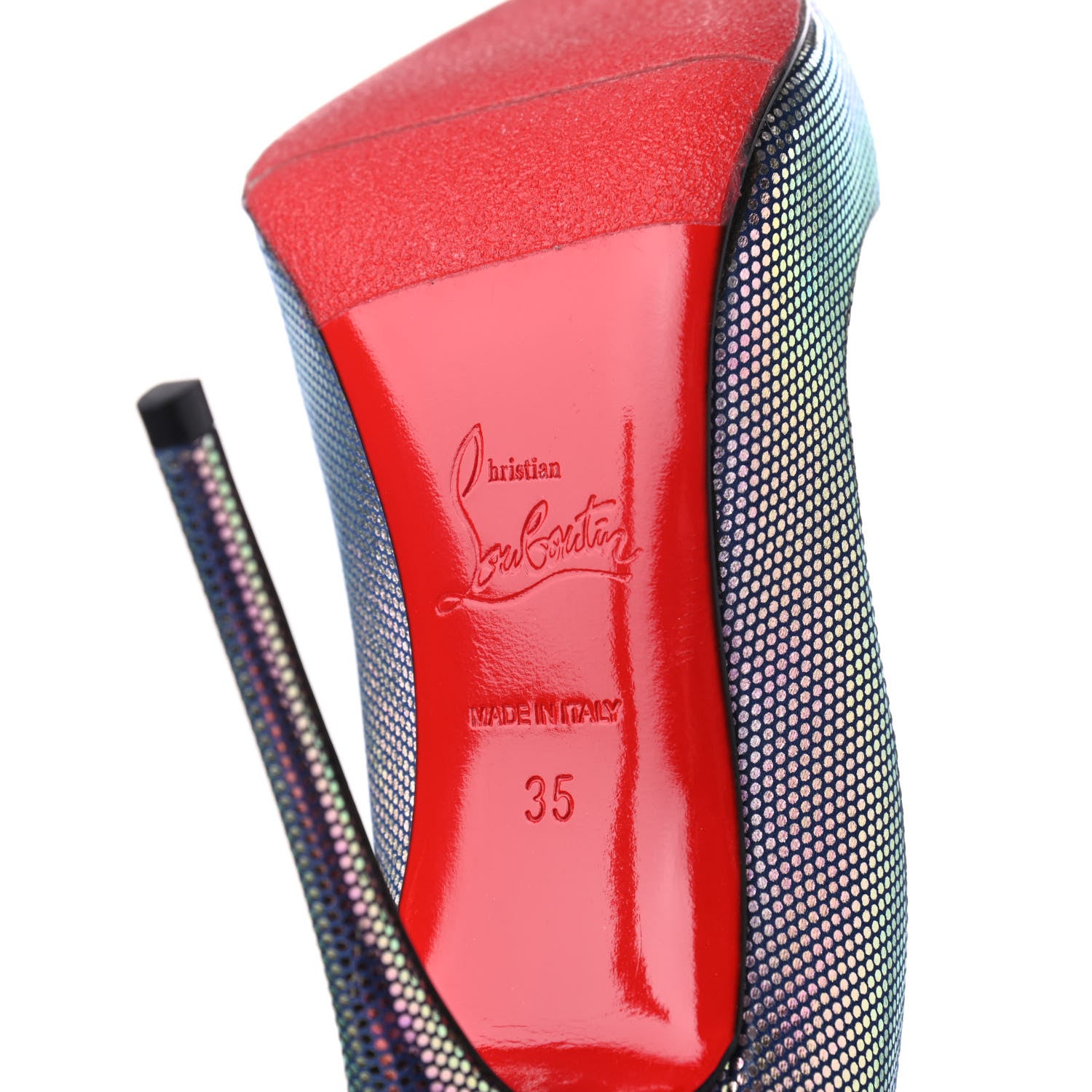Christian Louboutin Tissu Scarabe So Kate 120 Pumps 35 Digitale 7 of 15