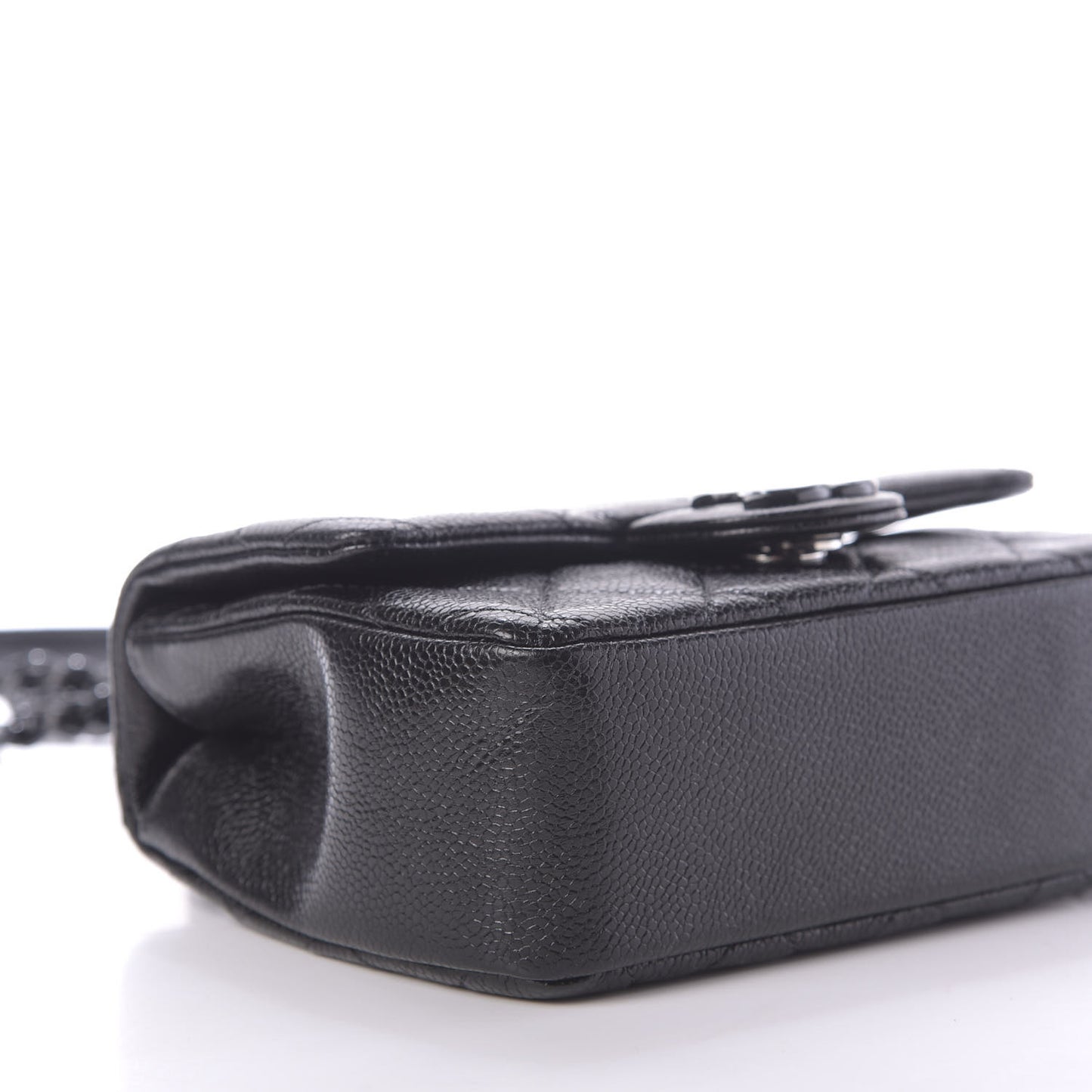 Caviar Quilted Incognito Mini Square Flap Black