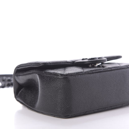 Chanel Caviar Quilted Incognito Mini Square Flap Black 6 of 13