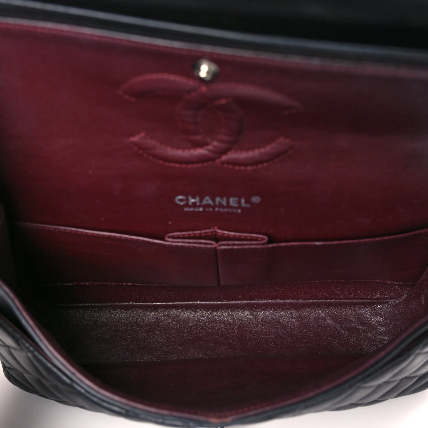 Chanel Lambskin Quilted Medium Double Flap Black 5 of 9