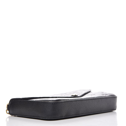 Louis Vuitton Empreinte Pochette Felicie Chain Wallet Black 4 of 10