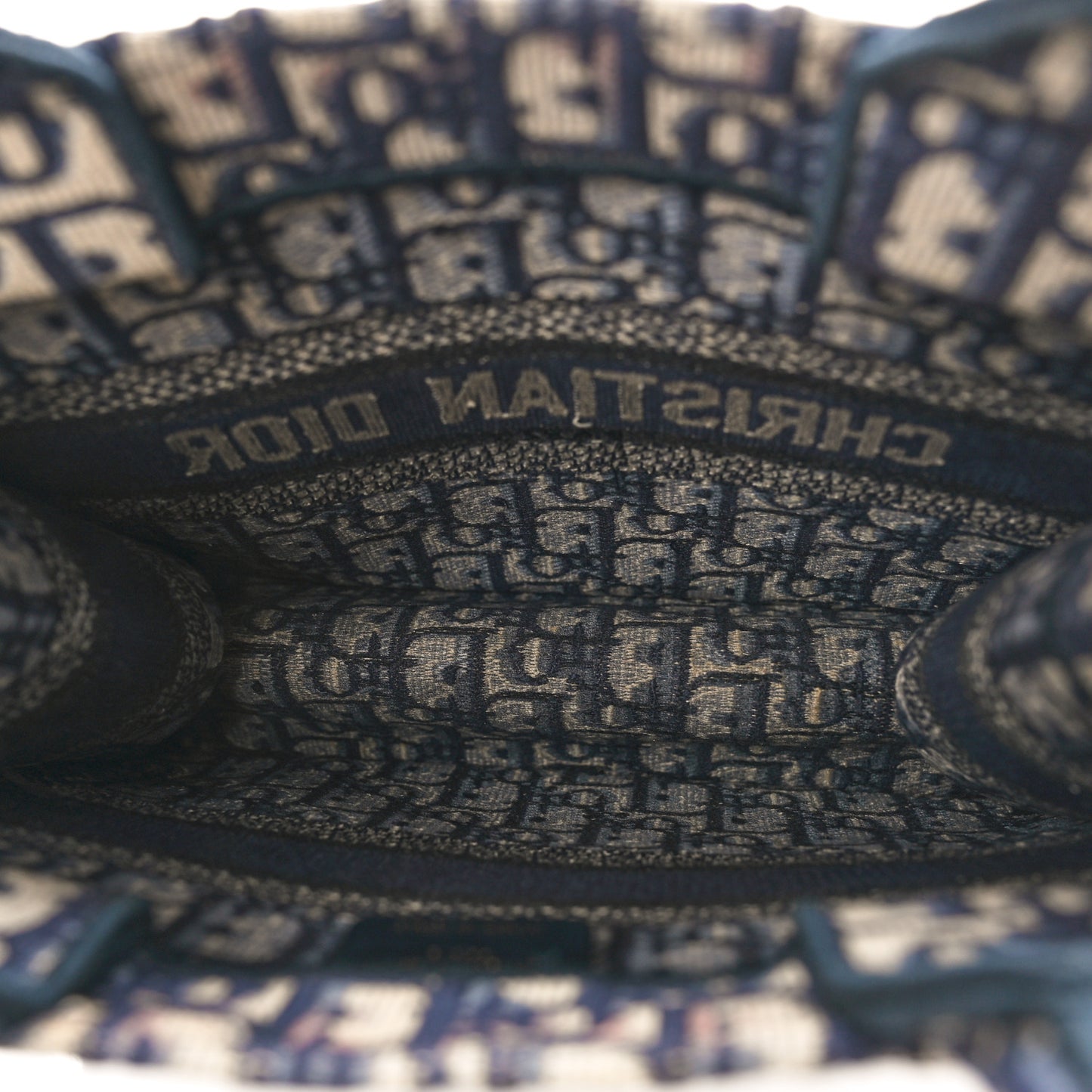 Oblique Small Book Tote Blue Multicolor