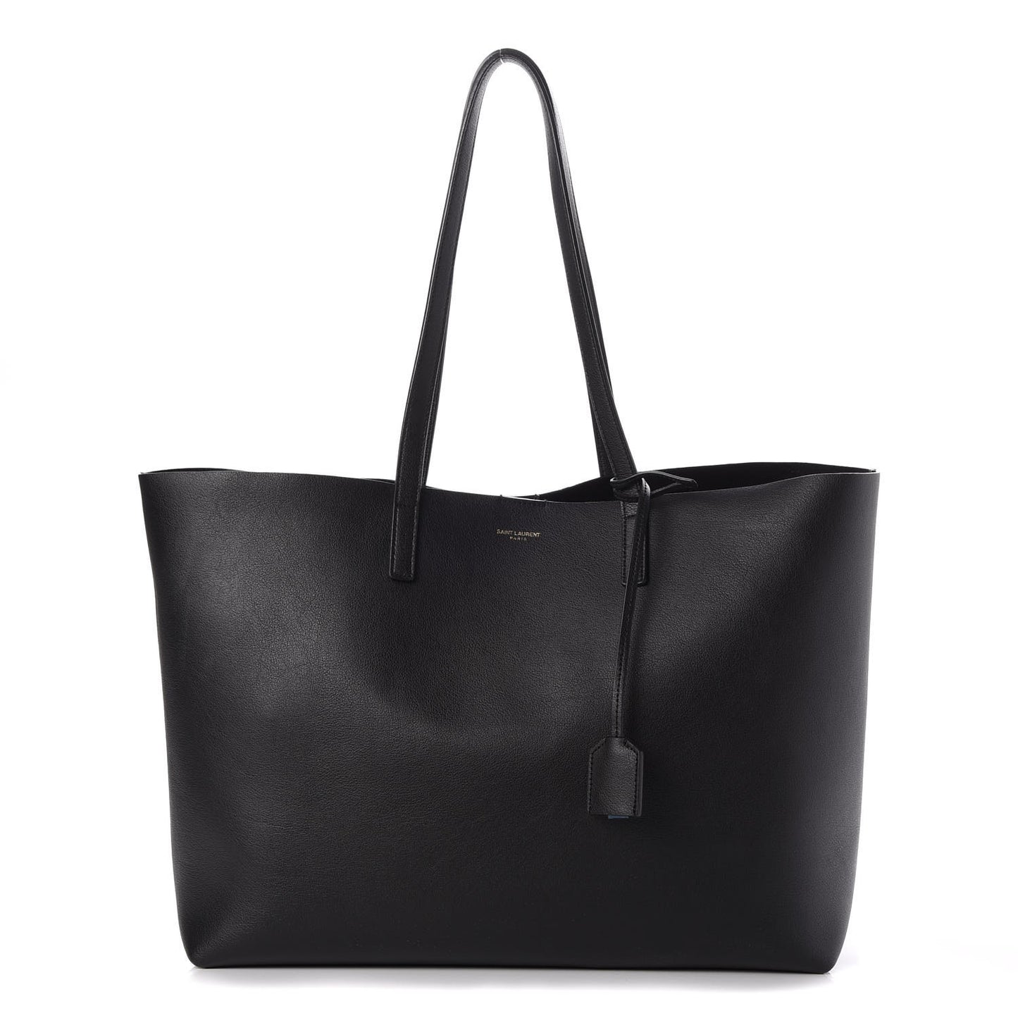 Calfskin Large Shopping Tote Black
