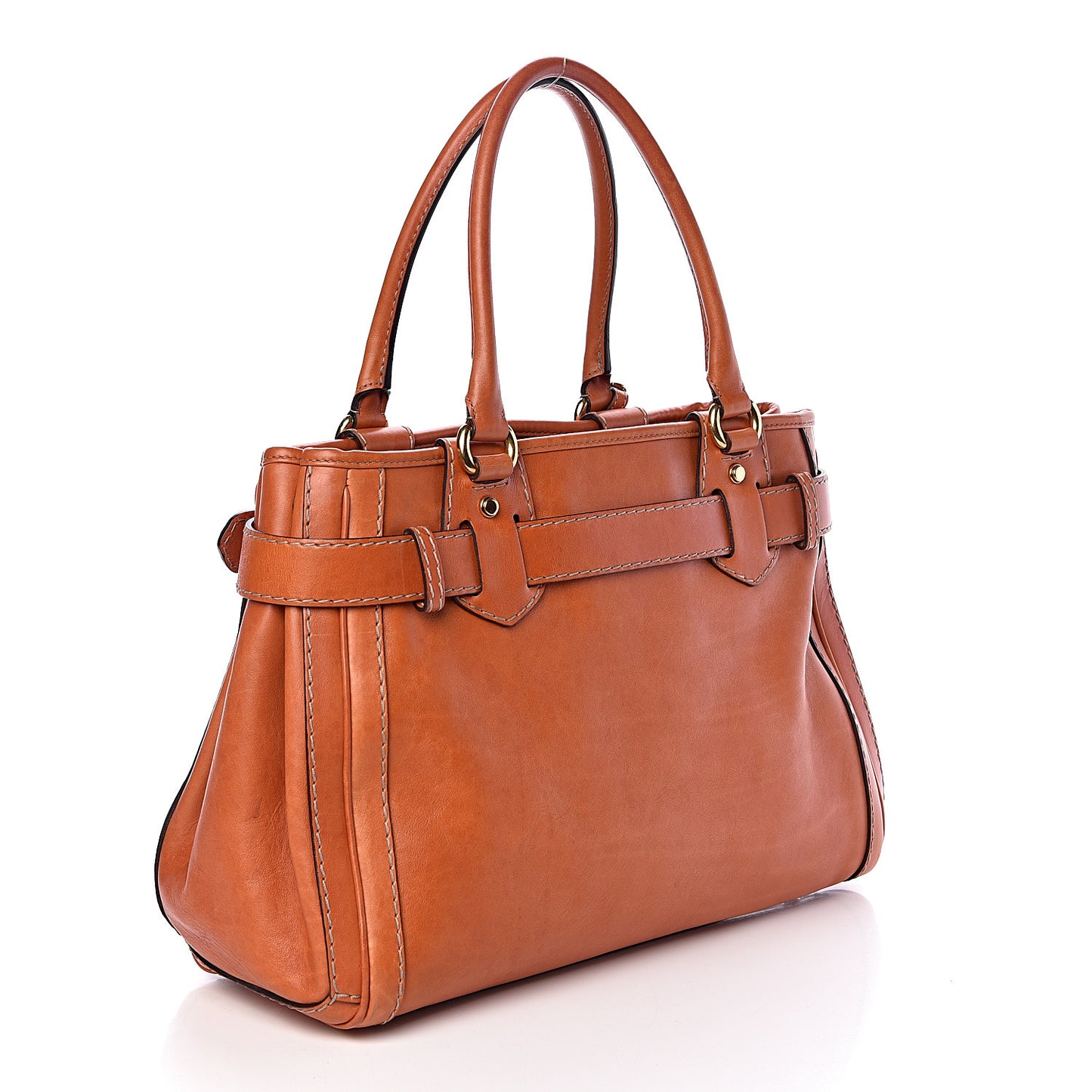 Calfskin Medium GG Running Tote Orange