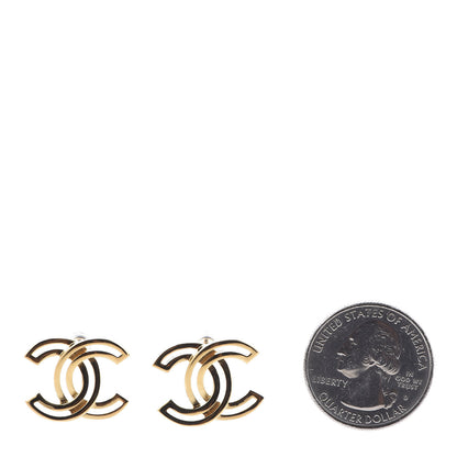 Chanel Metal Obazine CC Earrings Gold 2 of 6