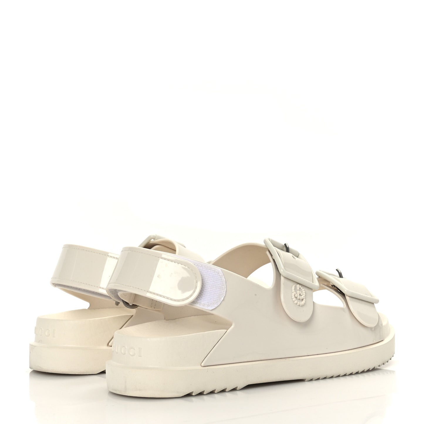 Rubber Mini Double G Womens Isla Dad Sandals 38 Dusty White