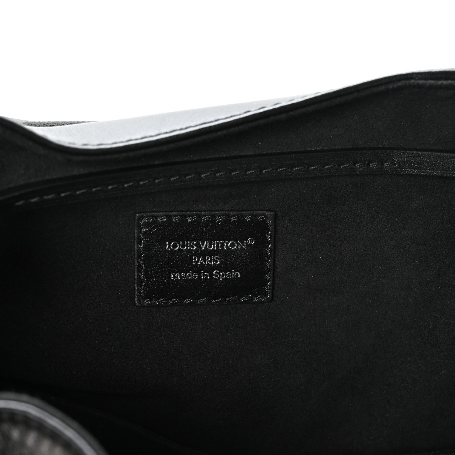 Louis Vuitton Lambskin Monogram Montsouris Vibe PM Black 6 of 9
