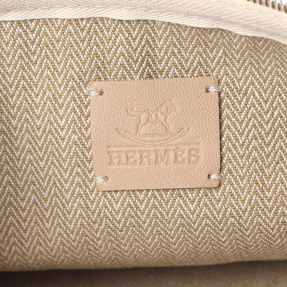 Hermes Toile Velvet Lambskin Tipi Print Flat Case Beige Coyote 6 of 8