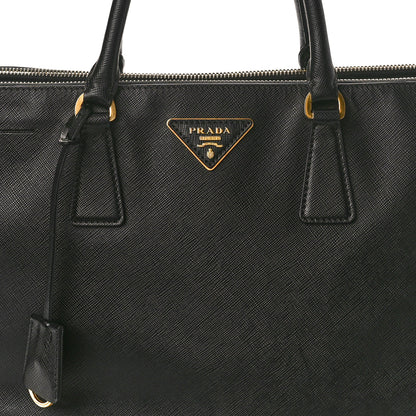 Prada Saffiano Lux Large Galleria Double Zip Tote Black 8 of 11