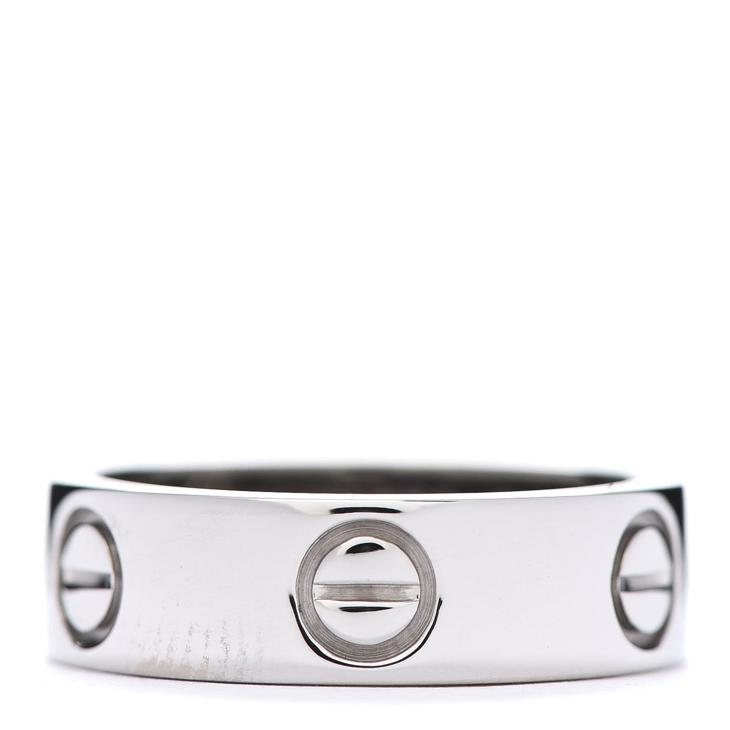 18K White Gold 5.5mm LOVE Ring 51 5.75