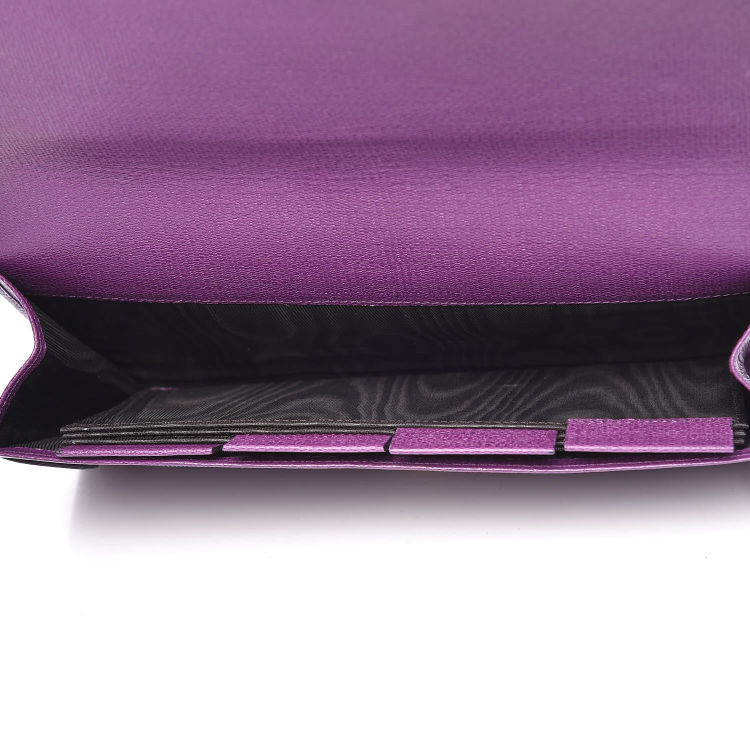 Saint Laurent Textured Calfskin Classic Y Document Case Clutch Purple 5 of 9