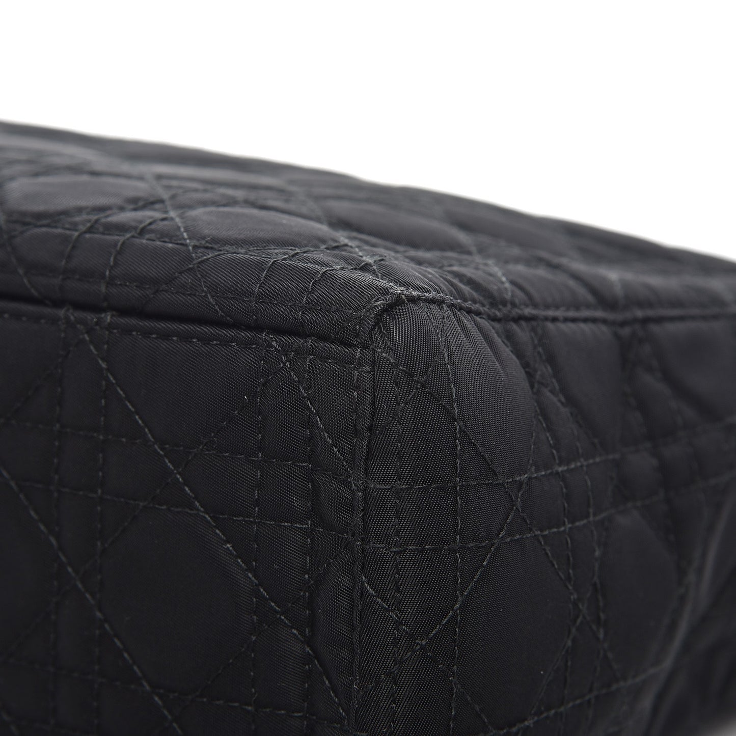 Nylon Cannage Large Lady Dior Black