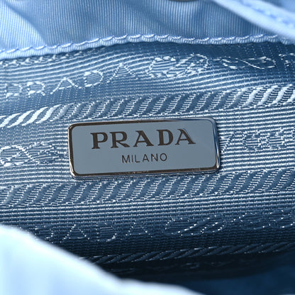 Prada Re-Nylon Saffiano Vela Bucket Wristlet Celeste 6 of 11
