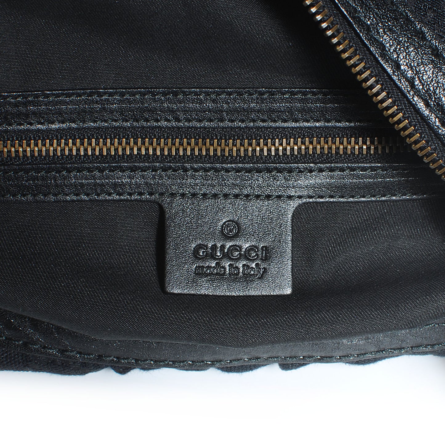 Monogram Interlocking Medium Hobo Black