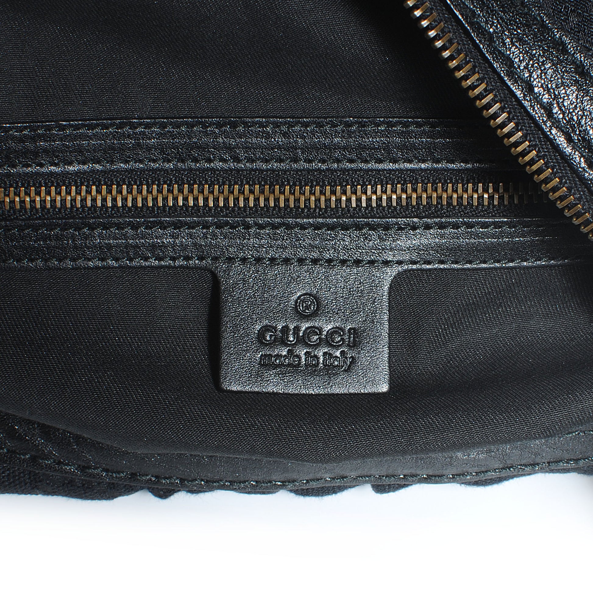 Gucci Monogram Interlocking Medium Hobo Black 6 of 7
