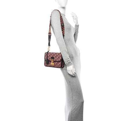 Christian Dior Oblique Dioraddict Flap Bag Burgundy 2 of 13