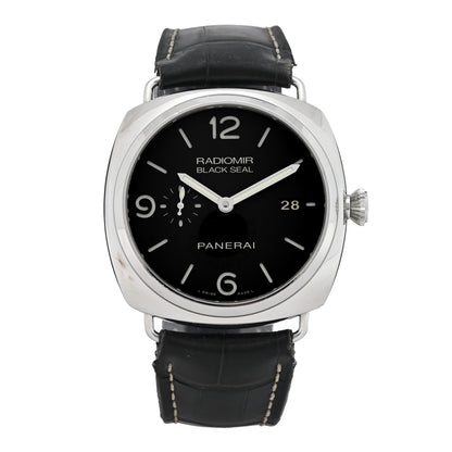 Panerai Stainless Steel Alligator 45mm Radiomir Black Seal 3 Days Automatic Watch Black PAM00388 1 of 4