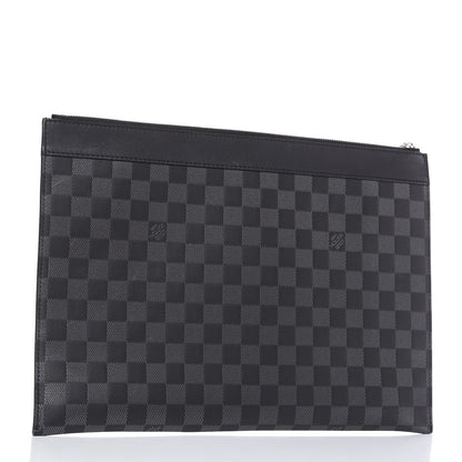Louis Vuitton Damier Infini Discovery Pochette GM Onyx Silver 3 of 10