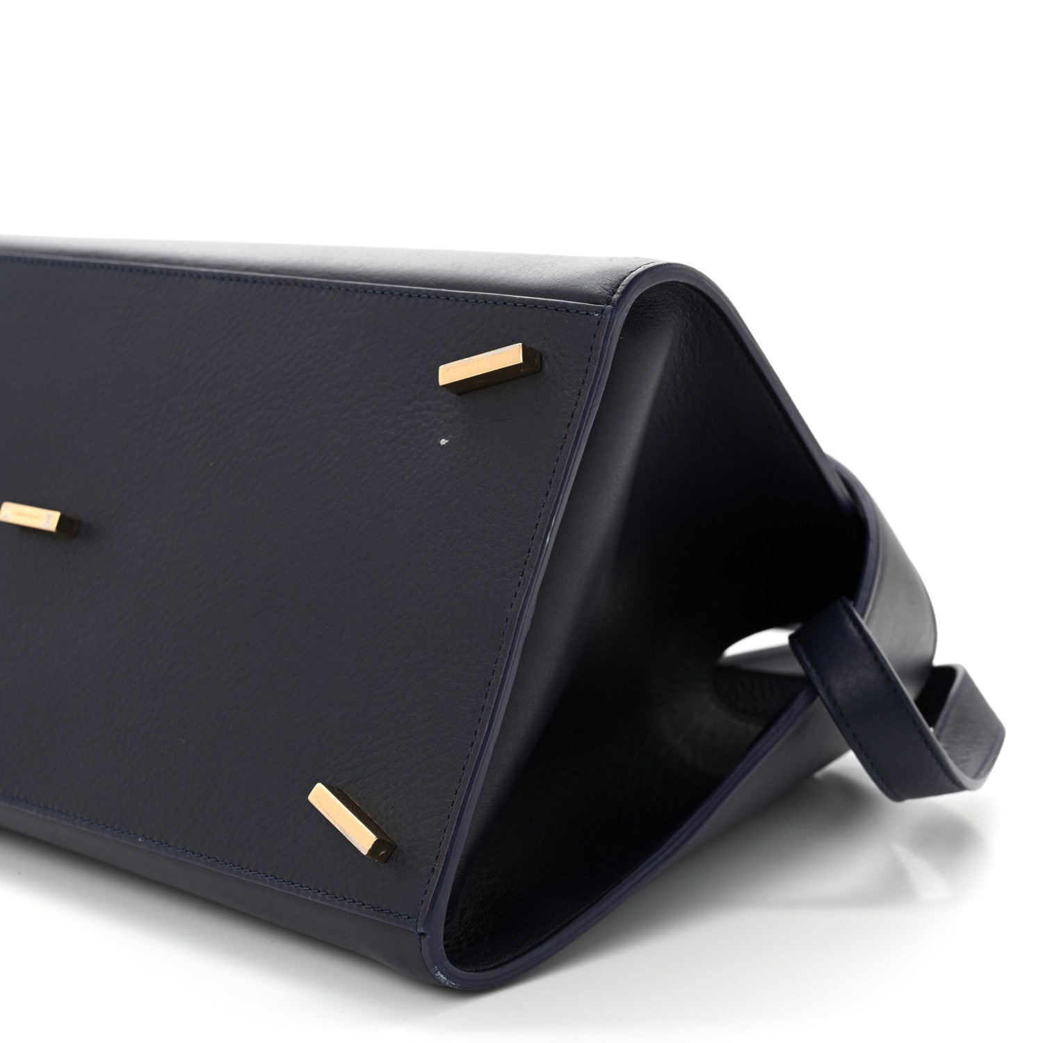 Salvatore Ferragamo Calfskin Small Hug Bag Midnight 10 of 12