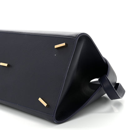 Salvatore Ferragamo Calfskin Small Hug Bag Midnight 10 of 12