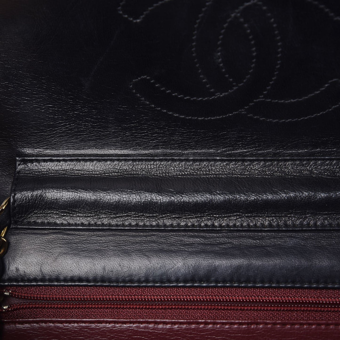 Lambskin Quilted Medium Single Flap Black