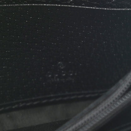 Gucci Textured Dollar Calfskin Berry Print GG Marmont Continental Wallet Black Light Copper 7 of 8