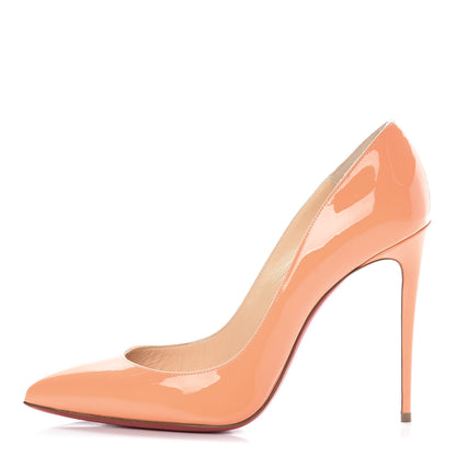 Christian Louboutin Patent Pigalle Follies 100 Pumps 40 Mango 1 of 8