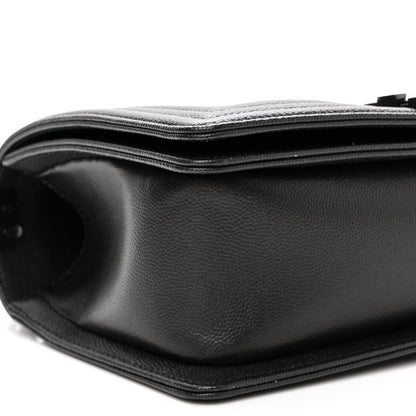 Chanel Caviar Quilted Medium Boy Flap So Black 9 of 10