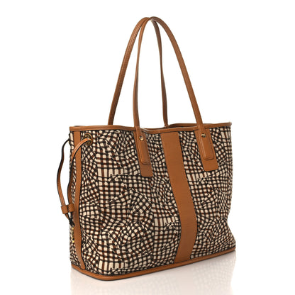 MCM Visetos Medium Liz Reversible Shopper Tote Cognac 10 of 13