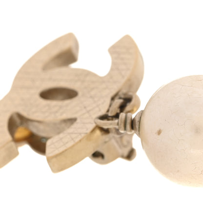 Chanel Pearl CC Drop Clip On Earrings Gold 5 of 6