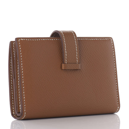 Hermes Epsom Mini Bearn Wallet Gold 2 of 7