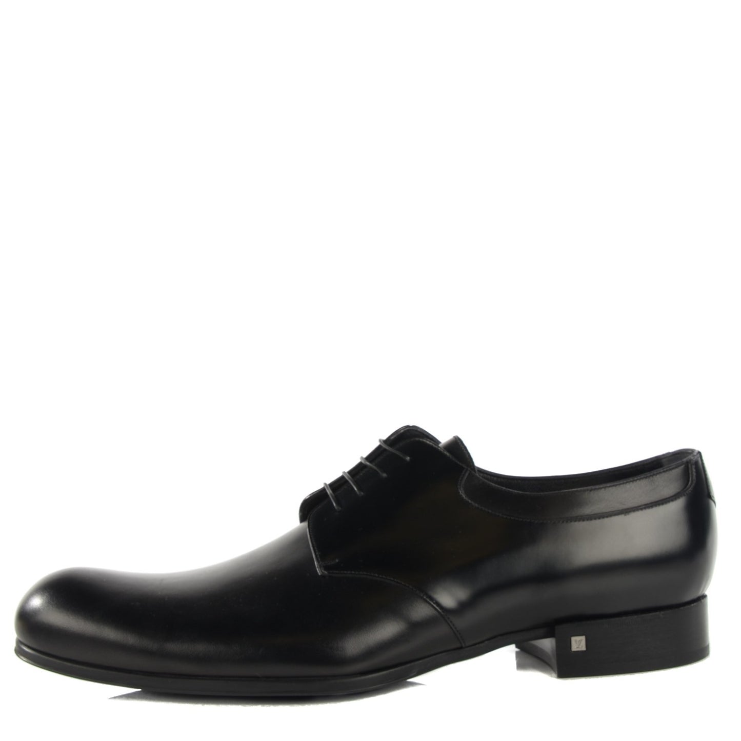 Mens Lambskin Derby Lace Up Shoes 11.5 Black