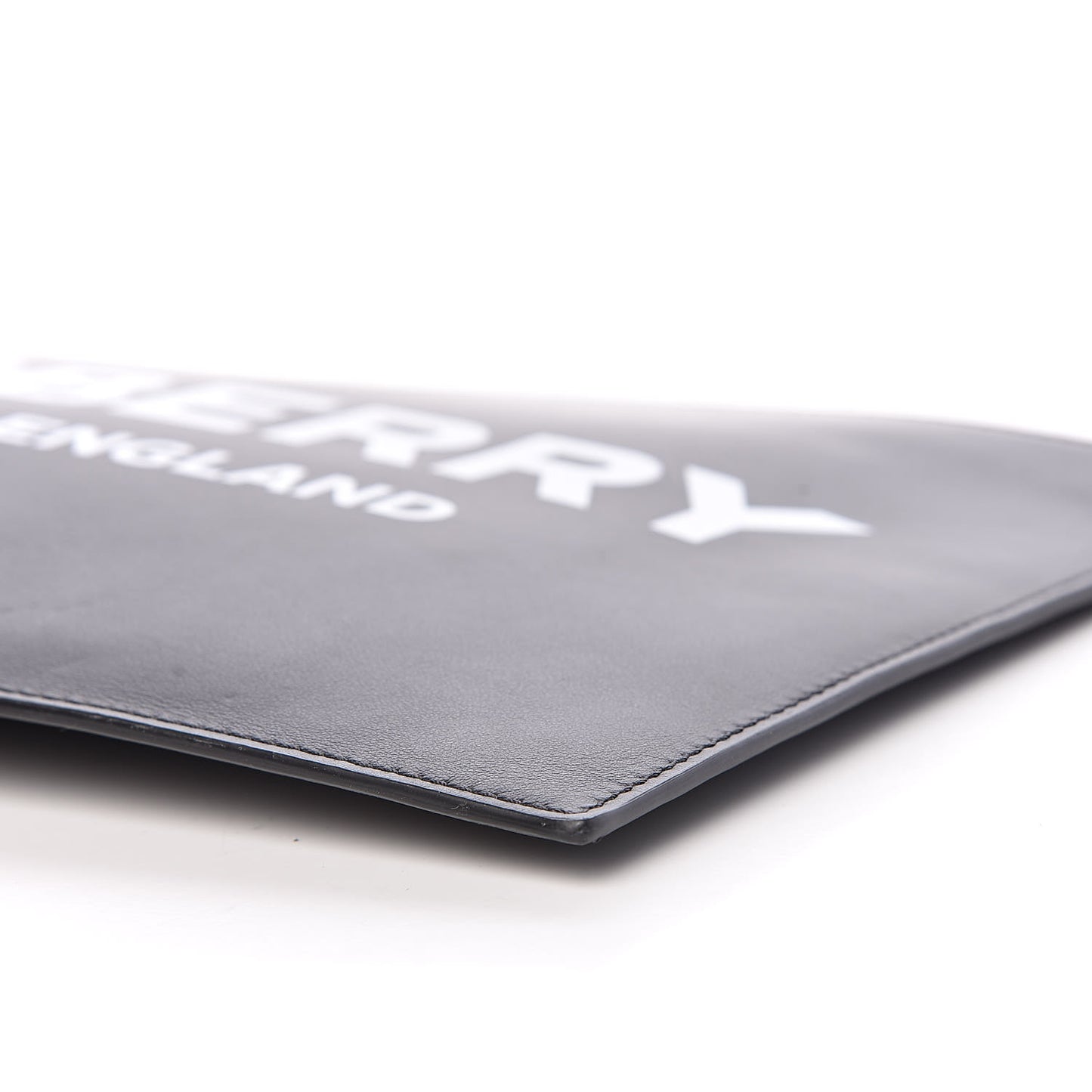 Smooth Calfskin Edin Zip Pouch Black