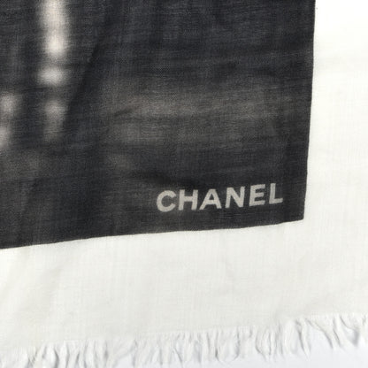 Chanel Cashmere Neon CC Fringe Scarf Black 3 of 5