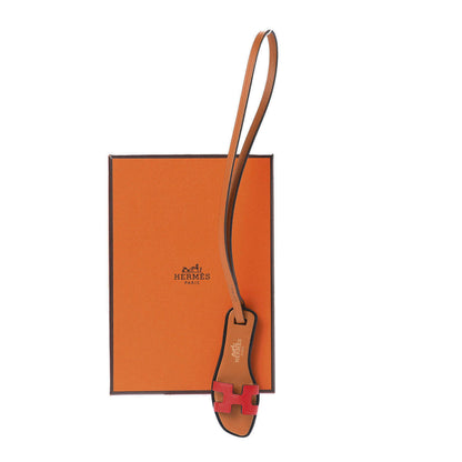 Hermes Epsom Butler Calfskin Hunter Oran Nano Bag Charm Rouge de Coeur 5 of 5
