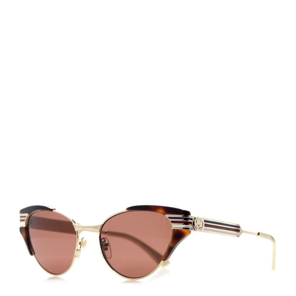 Gucci Cat Eye Web Sunglasses GG0522S Tortoise 1 of 7